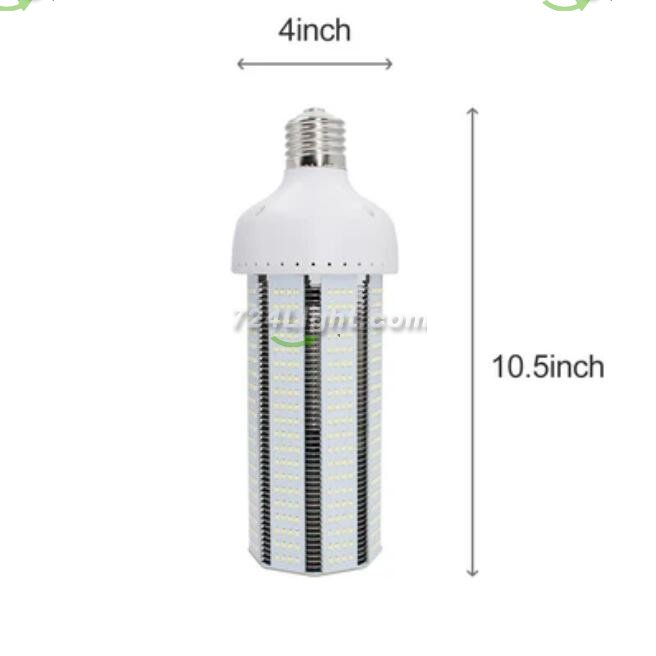 LED Corn Light Bulb, E39 Medium Screw Base, Metal Halide Replacement for Indoor Outdoor Large Area Lighting, Street and Area Light, HID, Hp