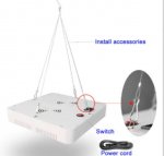 300W AC85-265V 1000LM Full spectrum led grow light with cooler fan for indoor hydroponic plant