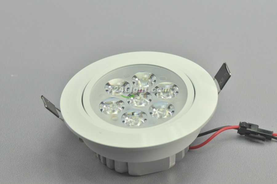 7W CL-HQ-02-7W LED Ceiling light Cut-out 90mm Diameter 4.3" White Recessed Dimmable/Non-Dimmable LED Downlight