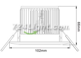 5W LD-DL-CPS-01-5W LED Down Light Cut-out 80mm Diameter 4" White Recessed Dimmable/Non-Dimmable LED Down Light