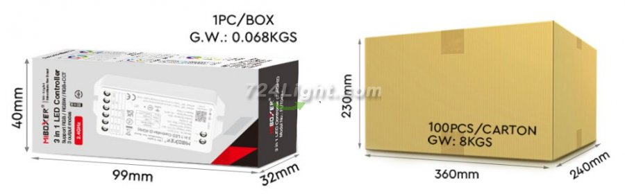MiBOXER FUT043+ 3 in 1 LED Controller (2.4GHz)