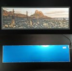 5 PACK LED Skylight 1x4FT - 300*1200mm 36W 3060LM Blue Sky LED Flat Panel Light Framed For Ceiling Decoration
