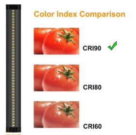 12inch CRI90 SMD2835 5W 300LM Dimmable LED Under Cabinet Light DC 5V / 12V Black & Silver Finish Color Ultra Thin Stick On Under Counter Lighting