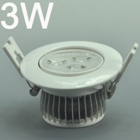 3W LD-CL-CPS-01-3W LED Down Light Cut-out 70mm Diameter 3.4" White Recessed Dimmable/Non-Dimmable LED Down Light