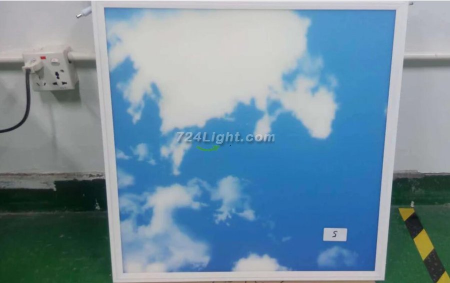 5 PACK LED Skylight 1x4FT - 300*1200mm 36W 3060LM Blue Sky LED Flat Panel Light Framed For Ceiling Decoration