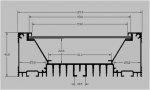 1 Meter 39.4â€ Aluminum LED Suspended Tube Light LED Profile Diameter 40mm suit 61mm Flexible led strip light