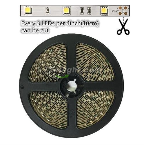 DC 12V Red/Blue/Green/Yellow Dimmable SMD5050-150 Flexible LED Strips 30 LEDs Per Meter 10mm Width 450lm Per Meter