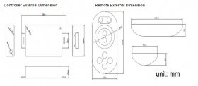 DC12V-24V 12A RF Led Touch RGB Controller For RGB Led Strip