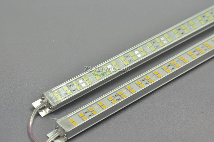 1meter Double Row 12V Waterproof LED Strip Bar 39.3inch 5050 1M Rigid LED Strip 12V With DC connector 144LEDs/M