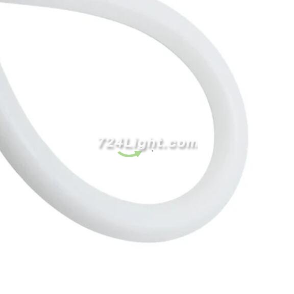 1M/5M/10M Pack of T22D LED Neon Light Housing Kit with End Caps and Mounting Clips, Flexible Neon Channel Fit for 6mm Wide LED Strip Lights
