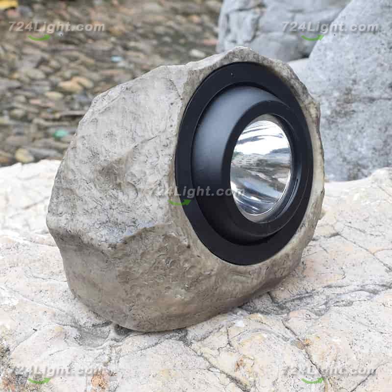 Solar Simulation Stone Light, Outdoor Waterproof Garden Light for Garden Lawn Path Decorative Spotlight