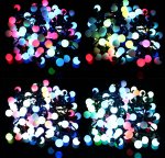 100 Led 32.8ft String Lights LED Middle Ball RGB Colorful Christmas Ball String Light Outdoor LED Lights