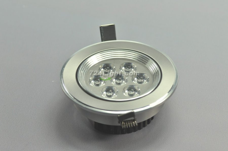 7W CL-HQ-04-7W LED Ceiling light Cut-out 91mm Diameter 4.3" Gray Recessed Dimmable/Non-Dimmable LED Downlight