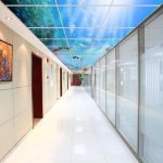 5 PACK LED Skylight 1x4FT - 300*1200mm 36W 3060LM Blue Sky LED Flat Panel Light Framed For Ceiling Decoration