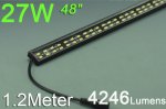 Black 1.2meter 48inch Bestsell Double Row LED Bar 168LEDs 5050 5630 Rigid Bar