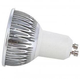 4Pack 3W(3x1W) 120V/220V AC LED Spotlight GU10 Bi-Pin Base LED Light Bulb Aluminum Housing 30° Beam Angle