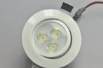 3W CL-HQ-02-3W LED Down Light Cut-out 68.5mm Diameter 3.3" White Recessed Dimmable/Non-Dimmable LED Down Light