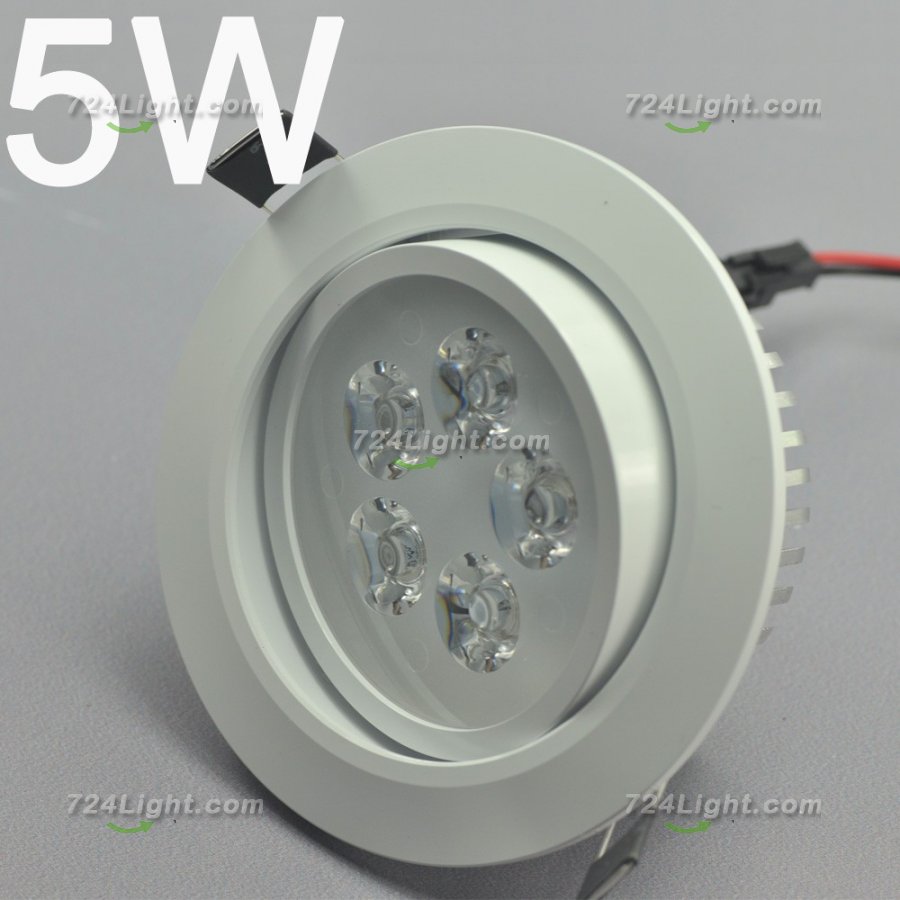 5W CL-HQ-02-5W LED Downlight Cut-out 90mm Diameter 4.3\" White Recessed Dimmable/Non-Dimmable Ceiling light