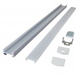 New 1307 with magnet magnetic installation shelf line light hard light bar aluminum groove shell kit