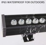 Linkable 5060 Linear LED RGB Wall Washer Lights with Remote Controller, 36W Waterproof Color Changing Wall Washer LED Light for Outdoor/Indoor Lighting Projects, Hotels, Building Wall Decorations