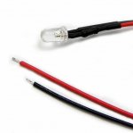 50pcs Pack 3mm LED Pre Wired light 3V/6V/12V/24V 20cm F5 Straw Hat Round Top Bulbs Light Lamp for DIY Car Boat Toys Party lighting Project