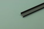 Black LED Aluminium Channel 8mm Recessed U Type LED Aluminum Channel 1 meter(39.4inch) LED Profile Inside Width 12.2mm