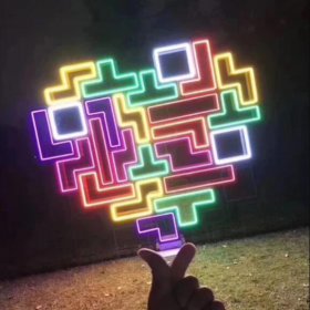 16.4FT DC12V T1616 Silicone RGB Color Changing LED Neon Flexible IP67 Waterproof Strip Lights for DIY Indoor Outdoor Decorative Signs Letters