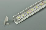 2 .5meter 98.4" LED U Rectangle Aluminium Channel PB-AP-GL-005 16 mm(H) x 16 mm(W) For Max Recessed 10mm Strip Light LED Profile