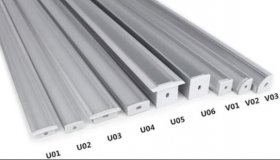 Silver U05 36x24mm U-Shape LED Aluminum Profile Kit for LED Strip Installation