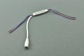 LED Strip Mini RGB Amplifier With 12V DC 5.5mm x 2.5mm Input