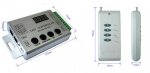 Aluminum Shell LED Controller 4 Key RF Wireless Remote Pixel SPI Controller for Addressable Dream Color RGB/RGBW LED Lights DC5-24V