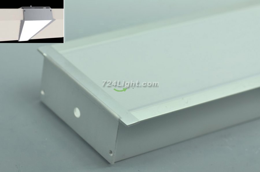 2.5 Meter 98.4â€œ Super Wide LED Profile for ceiling light Pendent strip Light Extrusion