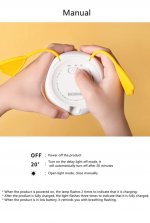 2pcs Pack Duck Lamp LED Night Light Rechargeable Desk lamp with Timer for Baby Girls Boys