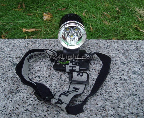 3X Cree XML T6 Led Head Lamp 3600 Lumens Led Flashlight 3 Modes Bicycle Front Led Light