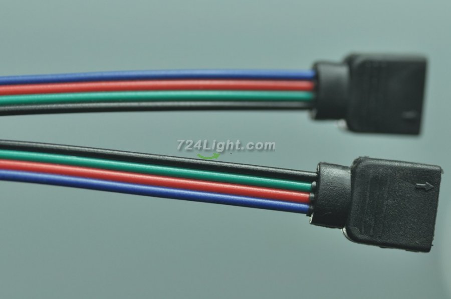 RGB Extension Cable Connect 4pins Female plug led strip lights multi color 5050 3528 Connector Line