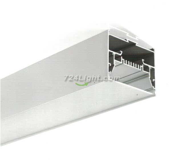 1 Meter 39.4\" Suspended LED Aluminum Profile LED Channel 78mm(H) x 100mm(W) Suit 70mm width strip light