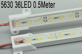 12V 0.5Meter 12V SMD5630 Waterproof Strip light 19.65inch 5630 Rigid LED Strips Bar Aluminium Profile 0.5meter Rigid Strip Light