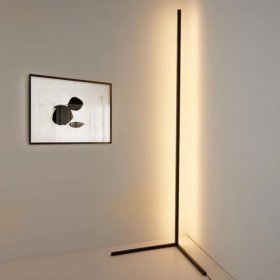 White Color Corner Floor Lamp Nordic Modern LED Floor Lamp Ambient Light w/ Foot Switch