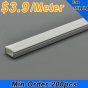 Wholesale LED Aluminium Channel 8mm Recessed U Type LED Aluminum Channel 1 meter(39.4inch) LED Profile Inside Width 12.2mm