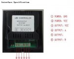 DC12-24V 2x4A Panel Touched LED controller Dimmer for LED Strip Lightings Color Temperature Adjustable