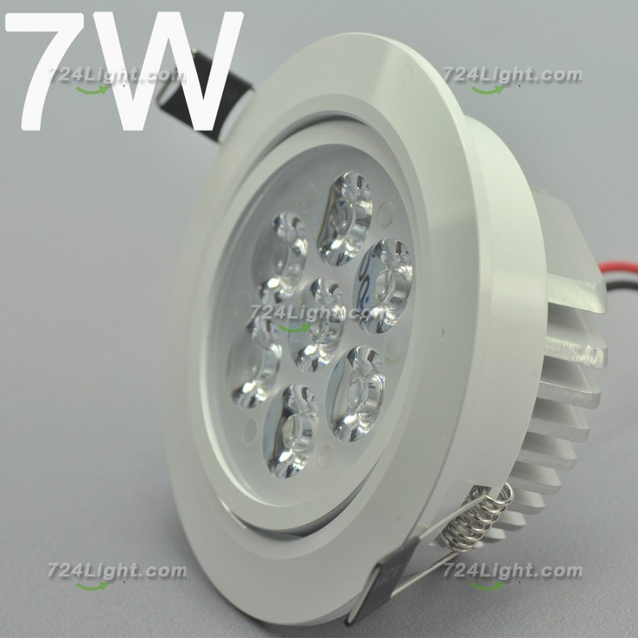 7W CL-HQ-02-7W LED Ceiling light Cut-out 90mm Diameter 4.3\" White Recessed Dimmable/Non-Dimmable LED Downlight