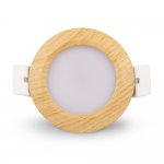 3W LED RECESSED LIGHTING DIMMABLE WOOD GRAIN DOWNLIGHT, CRI80, LED CEILING LIGHT WITH LED DRIVER