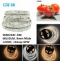High CRI 90 LED Strips, Flexible 5M LED Strips, SMD2835-300 60 LEDs 1000LM Per Meter 8mm Wide Tape