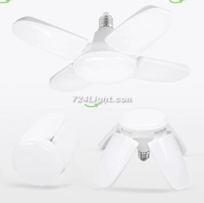 60W LED Shop Light Deformable LED Garage Lights CRI80+ 6000LM 6500K White 400W Equivalent