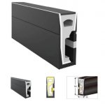 16.4FT(5Meters) 06*16mm 120° Side Insert Top Emitting IP67 Waterproof Flexible Full Black Silicon LED NEON Tube Housing Fit for 8mm Wide LED Strip Light