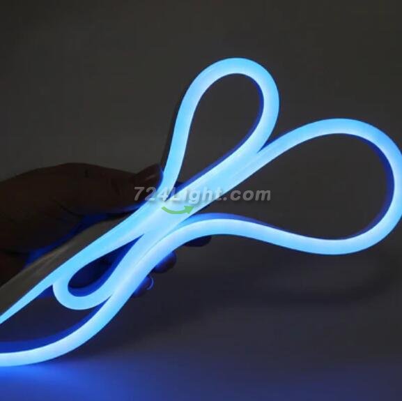 65.6FT (20Meters) LED Neon Rope Lights 8x16(mm) Neon LED Strip Lights 8Watt 120LEDs/M Flexibl 110V/220V AC Rope Lights Waterproof, Custom Cuttable Neon Lighting for In&Outdoor