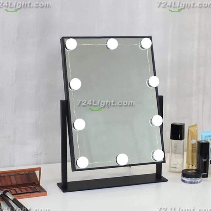Hollywood Style LED Vanity Mirror Lights Kit with 10 Dimmable Medium Size Light Bulbs, Perfect for Makeup Vanity Table Set in Dressing Room
