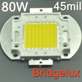 Bridgelux 80W High Power LED Chip Light 7200 Lumens 45*45mil Chip LED Light