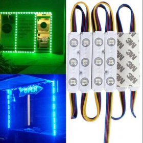 20pcs/pack RGB Color Changing 5050 3 LED Light Module 12V 160° Beam Waterproof IP67 for Outdoor Led StoreFront Signage Lighting