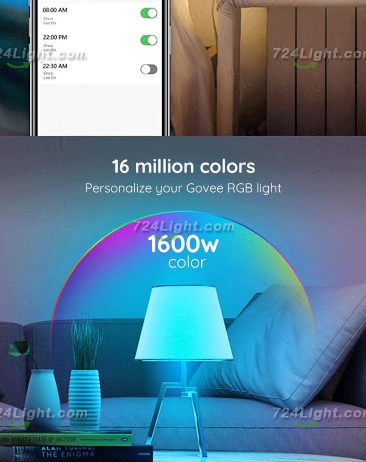 4Pack 9W LED Light Bulb E27 Base RGBCCT Bluetooth APP Controlled Smart Light Bulbs Sycn with Music